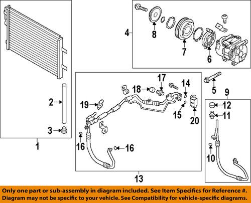 Hyundai oem 977013x101 a/c compressor-compressor assembly