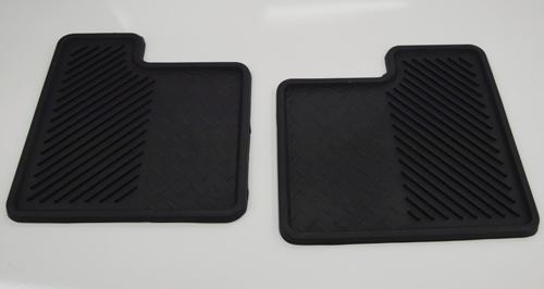 Hummer h1 rear floor mats black rubber