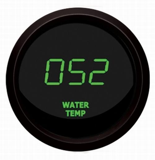 Digital water temperature gauge celsius green / black intellitronix m9113-gm usa