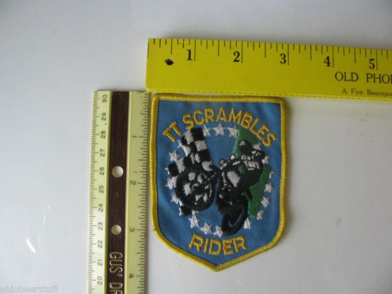 Tt scrambles rider patch,ama,superbikes,track,street bike,motorcycle,daytona