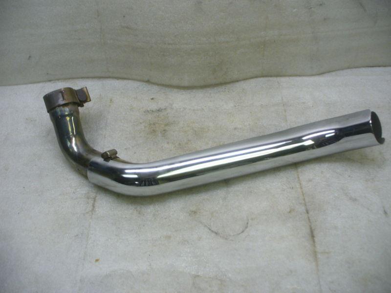 Harley 98-up touring rear left side cross over pipe & heat shield.