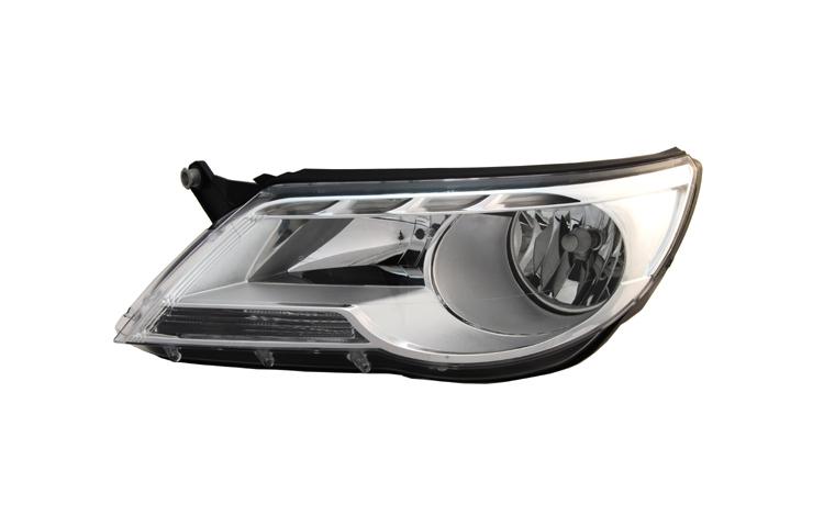 Passenger side replacement headlight halogen 09-11 volkswagen tiguan vin 902501