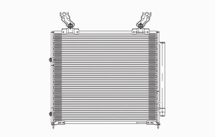 Replacement ac condenser pfc 2001-2006 2002 2003 2004 2005 acura mdx 80100s3va03