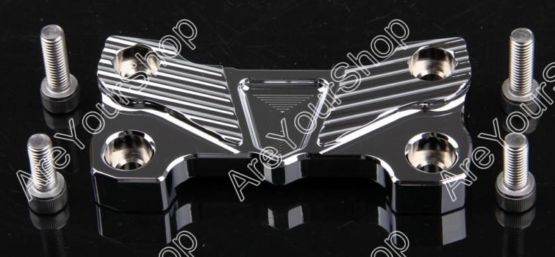 Handle bar clamp billet handlebar suzuki b-king gsx1300 2008-2012 silver