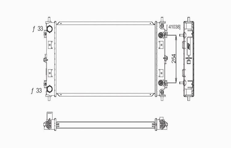 Replacement radiator dodge stratus plymouth breeze chrysler sebring 4596399aa