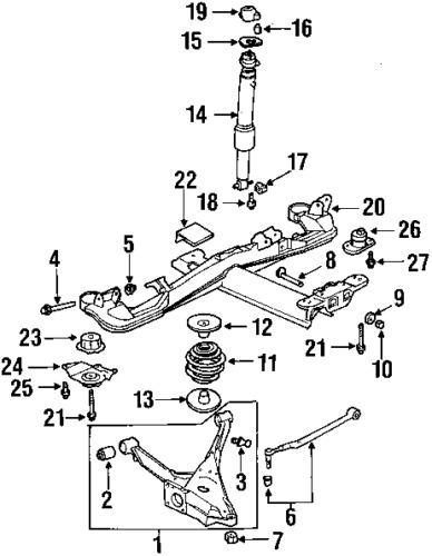 Buick 11518298 genuine oem factory original front insulator bolt