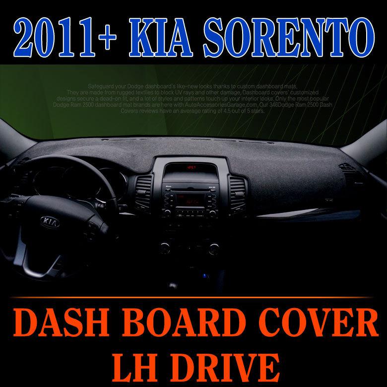 Felt dashboard/dash cover mat carpet sun cover for 2011+ kia sorento (lh drive)