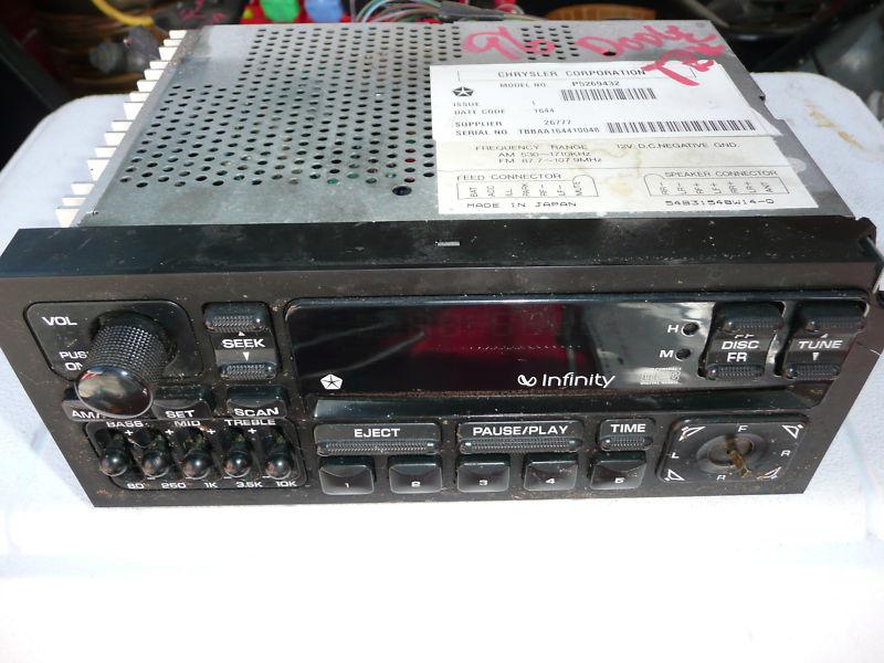 96-97-98 dodge truck/durango/dakota used am-fm cd player