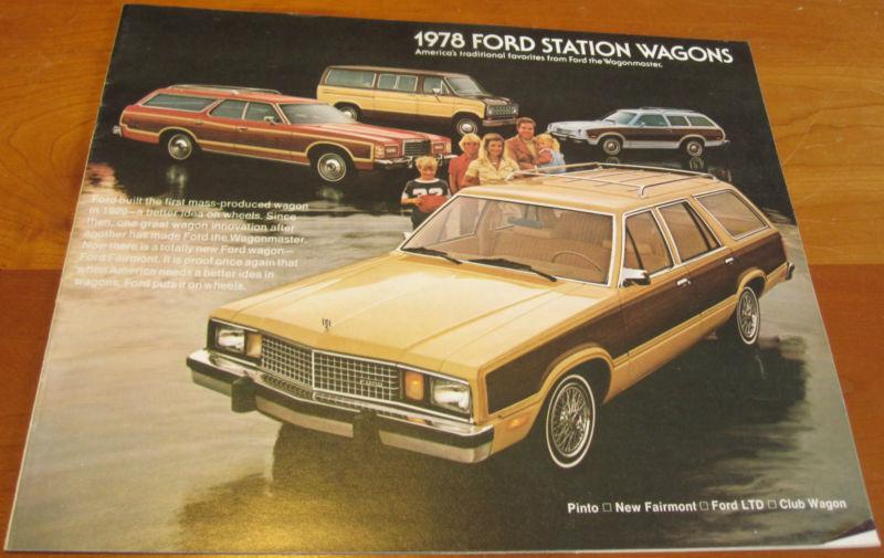 1978 78 ford station wagon brochure ltd pinto club