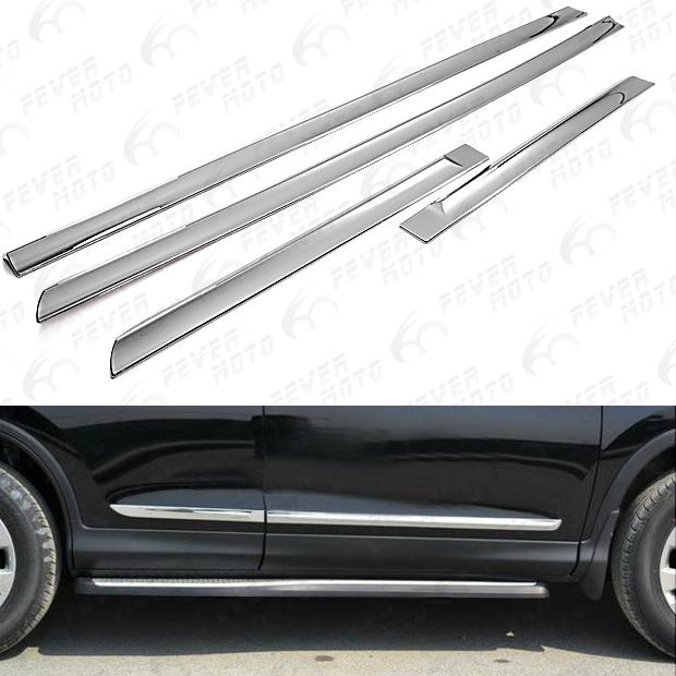 Fm chrome side door moulding lid cover trims plate set for 2012 honda crv cr-v 