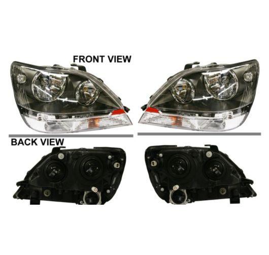 99-00 lexus rx300 headlights headlamps pair set left lh & right rh new