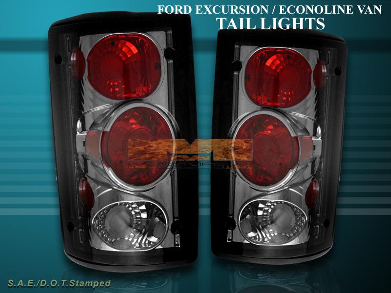 95-06 ford econoline altezza 00-06 ford excursion smoke tail lights brand new