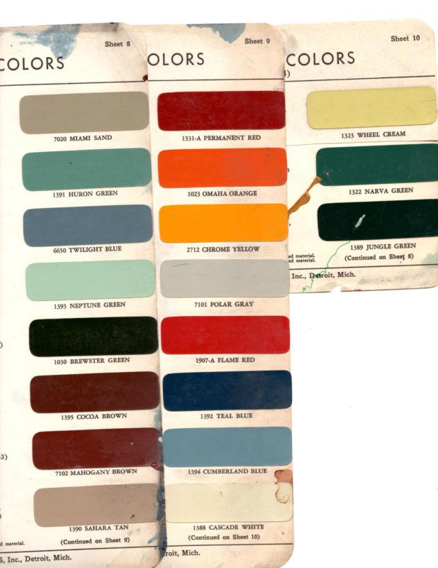 1939 1940 1941 1942 1946 1947 1948 1949 to 1954 gmc trucks paint chips 54ac19pc3