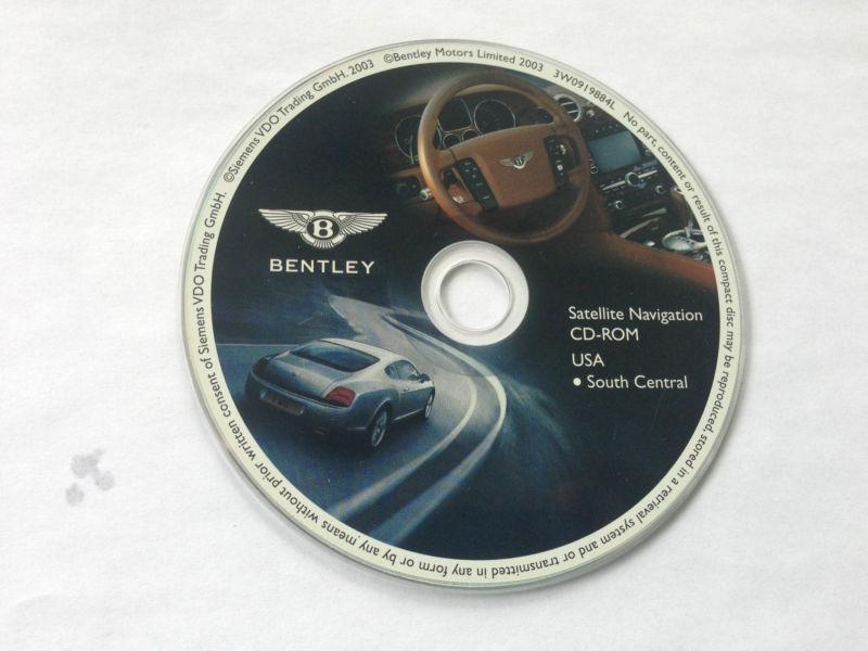 Oem bentley gt continental / flying spur navigation cd map south central