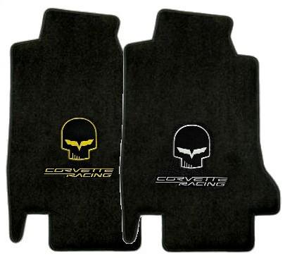 Corvette c6 z06 zo6 zr1 grand sport lloyds jake skull floor mats interior new 