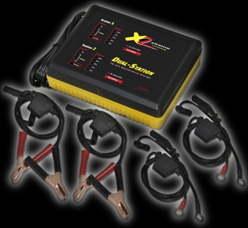 X2 dual station xtreme battery charger, all 12v systems pulsing, desulfation