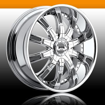 26" dub 26x10 autobahn 5x4.75 chrome 5x5 one single +15 replacement wheel rim 