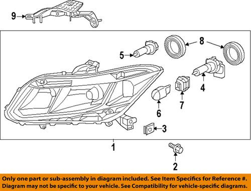 Honda oem 06100tr0a01 headlamp-repair bracket