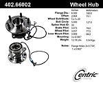 Centric parts 402.66002 front hub assembly