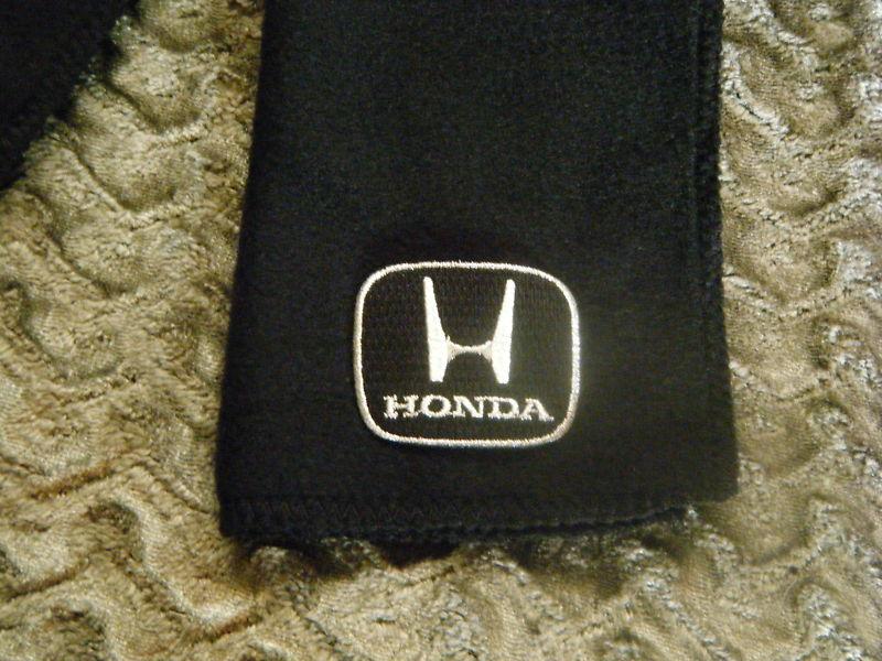 Honda   black fleece scarves scarfs scarf  9" x 60" (inches)  auto car  