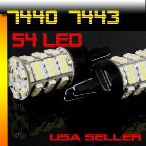 7440 7443 white 54-smd led back up reverse lights lancer toyota prius