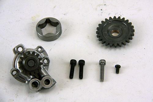 Oil pump shaft gear and vanes 1998 yamaha yz400f yz 400f assembly oem