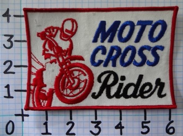 Vintage nos moto cross rider motorcycle patch from the 70's 015