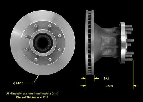 Bendix prt1927 front brake rotor/disc-disc brake rotor