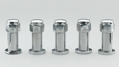 Center line lug nuts 1/2-20" .680" shank dia set of 5 chrome l5120