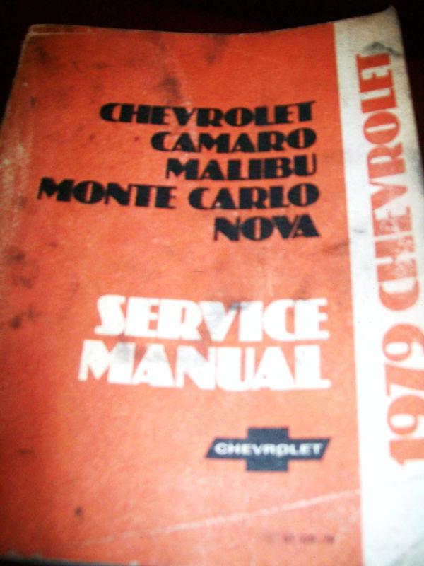 Chevrolet-camaro-malibu monte carlo-nova service manual very-good ship free usa 