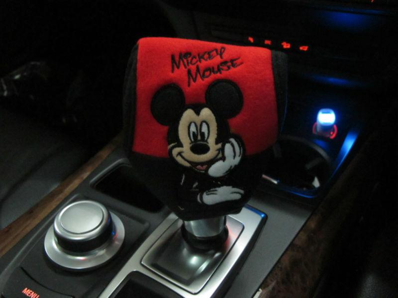 Disney mickey mouse car accessory : automatic gear  shift cover (relax mickey)