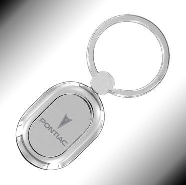 *pontiac®* key chain fob holder ring *chrome*