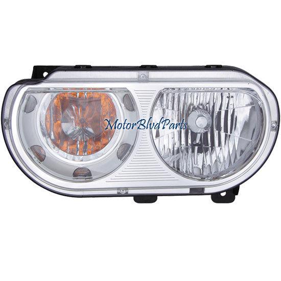 08-10 dodge challenger halogen headlight headlamp left