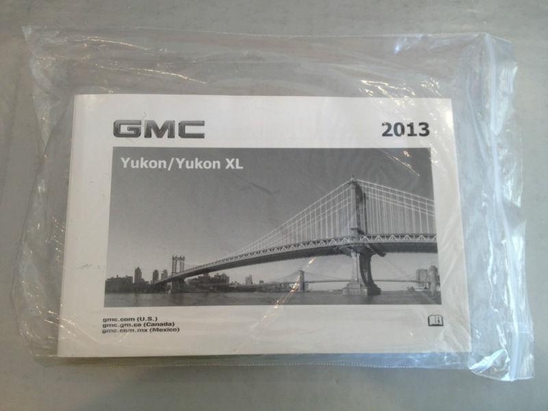 2013 gmc yukon/yukon xl owners manual in great condition