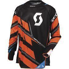  scott mx / motocross jersey. 450 commit, black/orange ,size large,msrp $60.00