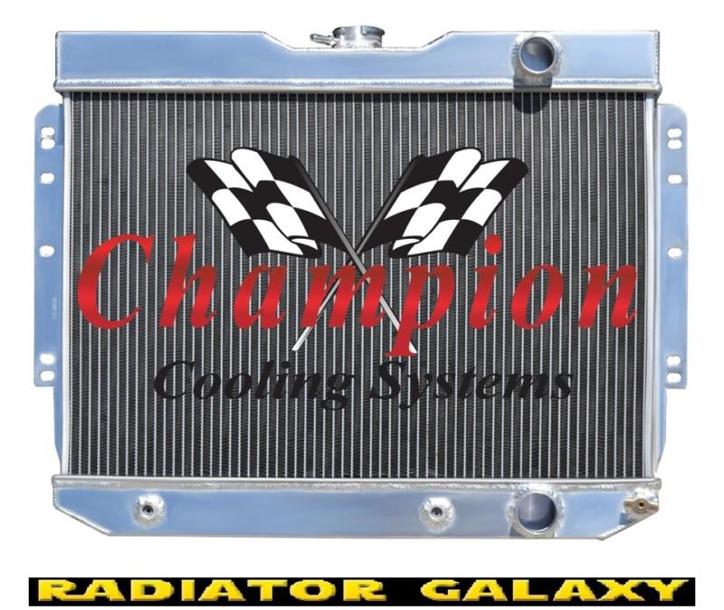 1964 1965 chevy chevelle champion 3 row aluminum pro series radiator 24" core