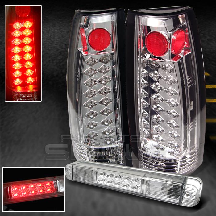 88-98 c10 c/k pickup sierra suburban yukon led tail lights +led brake lamps