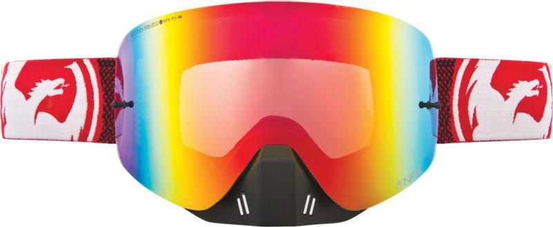 Dragon alliance nfx ionized goggles fade/red ion lens