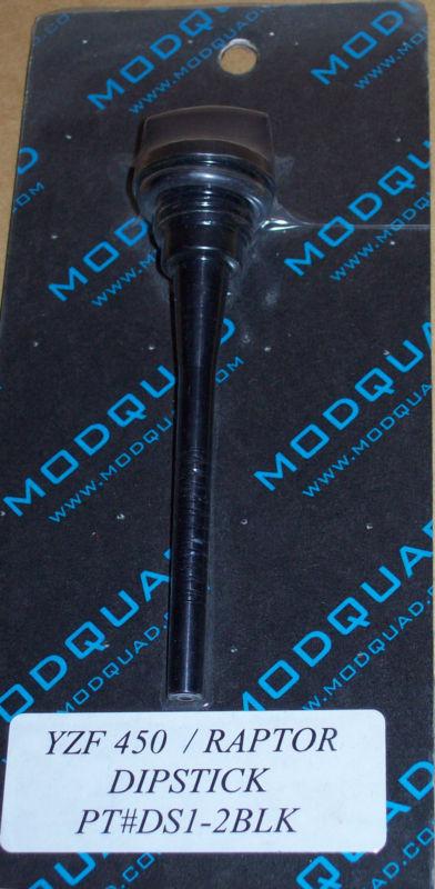 Modquad oil dipstick yamaha yfz450 raptor black ds1-2blk new!