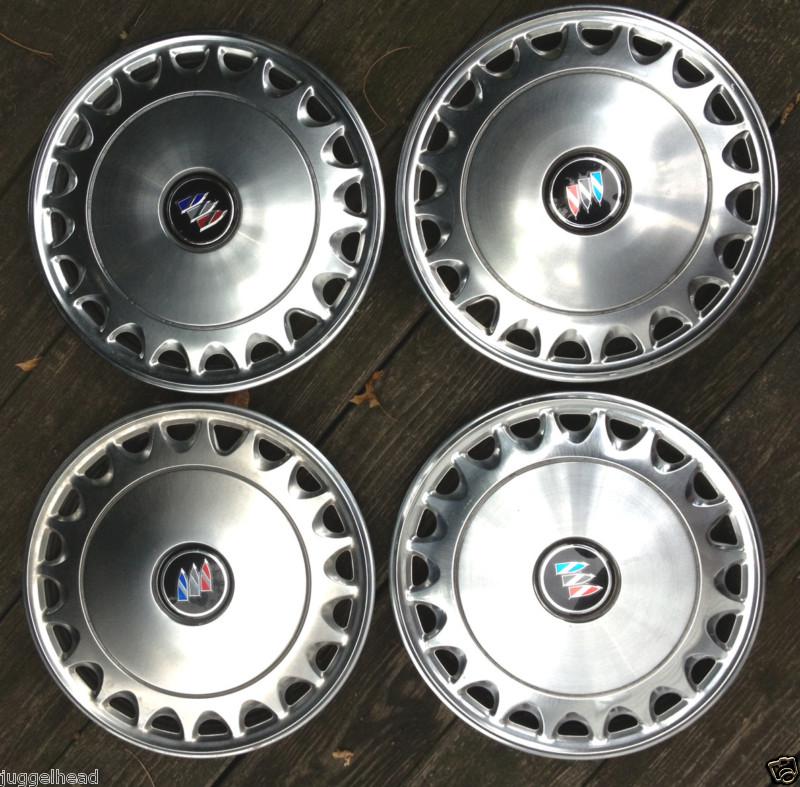 Oem buick skylark 13" '87-'90 factory hubcap set of 4 h1126