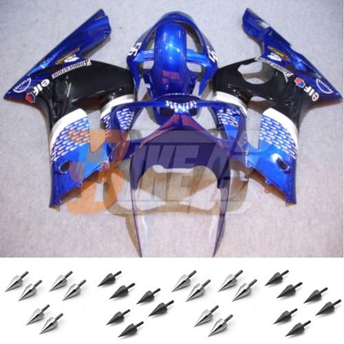 Bolt kit & injection fairing kit bodywork for kawasaki ninja zx6r 2003 2004 ad