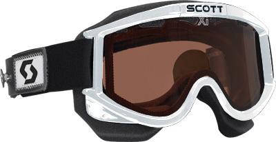 Scott 87 otg snow goggle w/speed strap white w/acs rose lens 217794-0002108