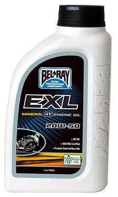 Bel-ray exl mineral 4t engine oil 20w-50 liter 99100-b1lw