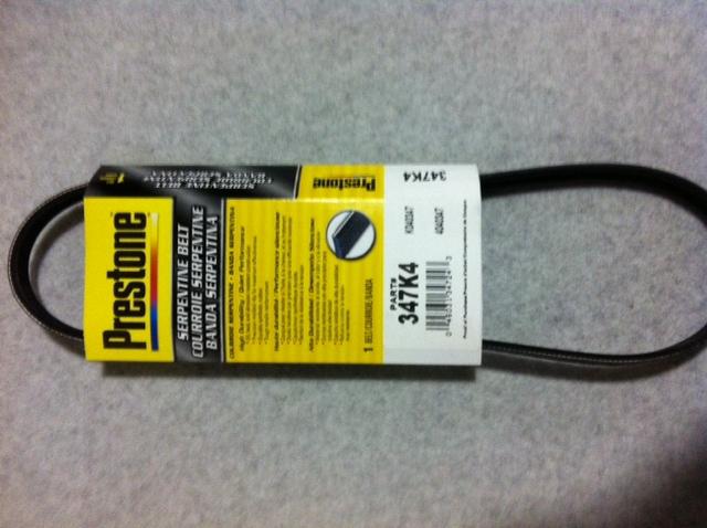 Prestone 347k4 serpentine belt - brand new