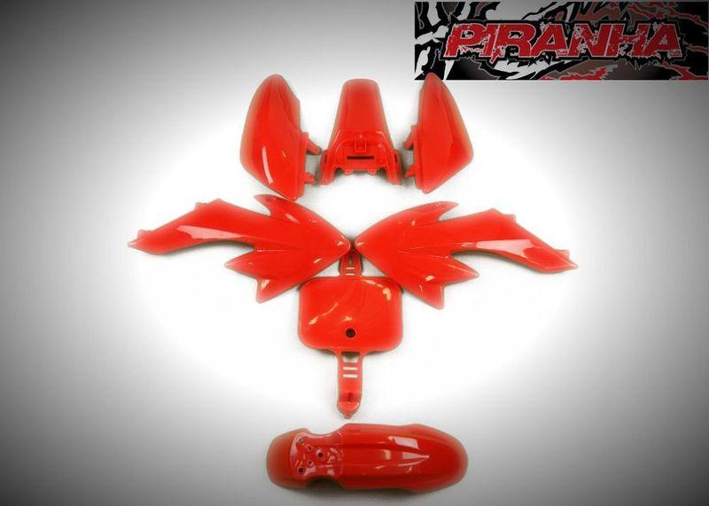 Red crf50 crf 50 pit bike plastics body ssr sdg piranha