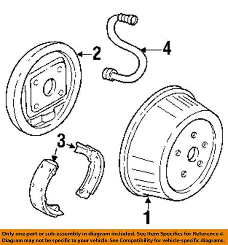 Gm oem 19256493 brake pad or shoe, rear/drum brake shoe