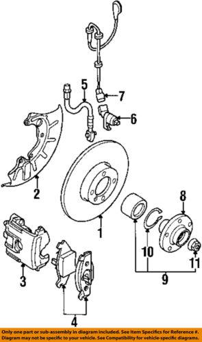 Volkswagen oem 1j0615301p disc brake rotor/front brake rotor/disc