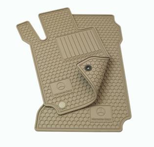 Genuine oem mercedes benz glk-class beige all weather floor mats 