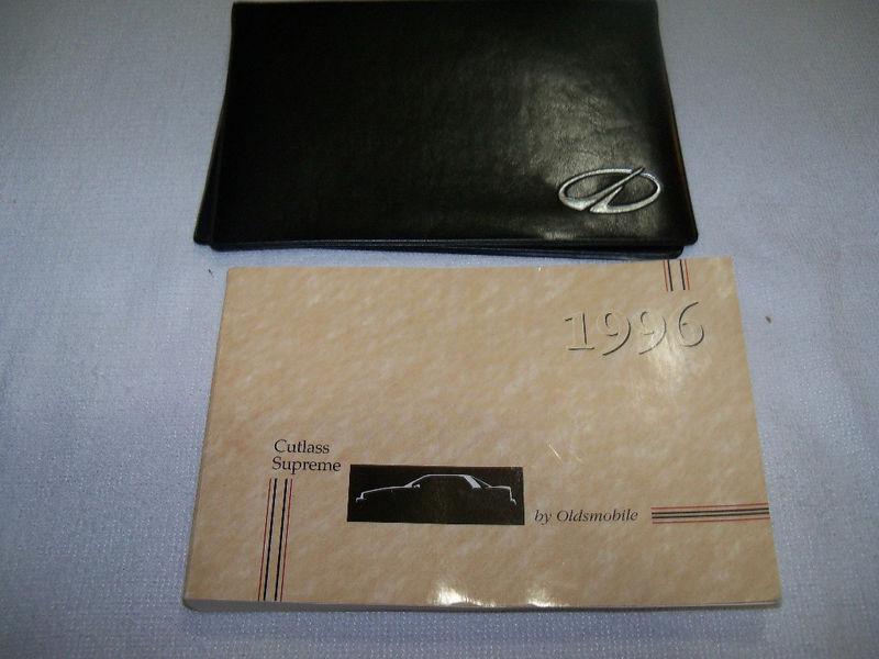 1996 oldsmobile cutlass supreme owner's manual 2/pc set.& black oldsmobile case.