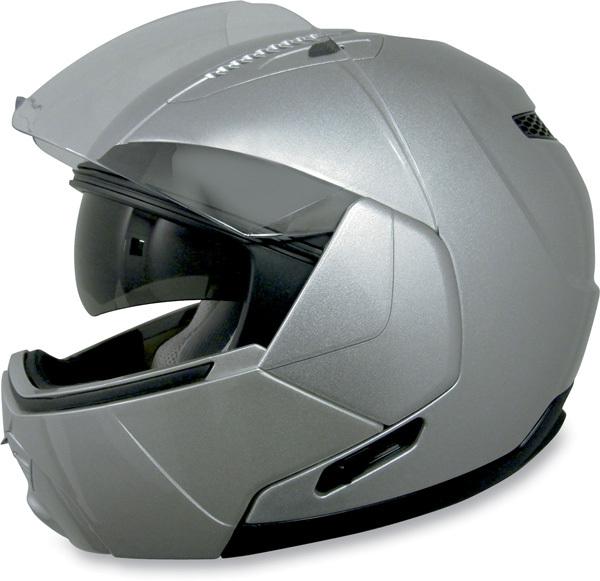 Afx fx-140 modular silver xl motorcycle flip-up helmet